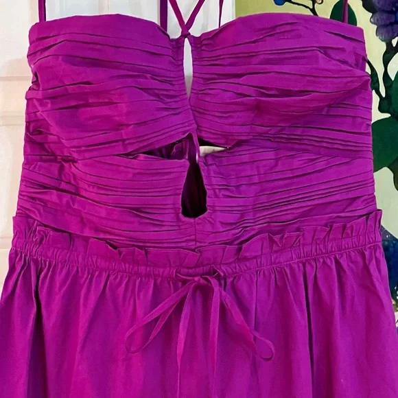 🌺🎉HP🎉🌺 NWT Ulla Johnson Ella Cutout Halter Dress Orchid - Picture 13 of 16